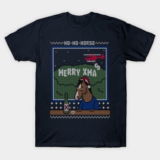 Ho-Ho-Horse! - Ugly Christmas Sweater T-Shirt